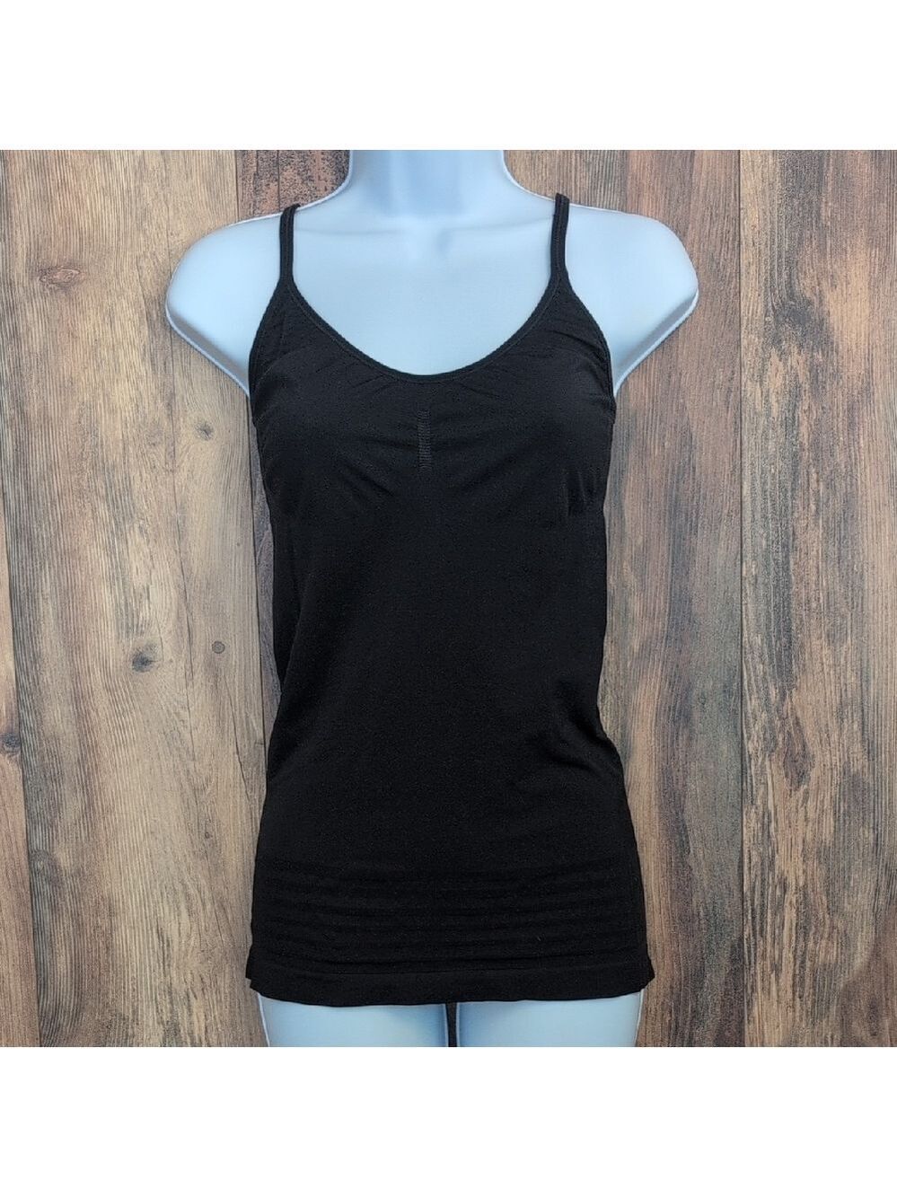 Sweet Nothings by Maidenform Sleek Black Super Stretch Camisole XXL